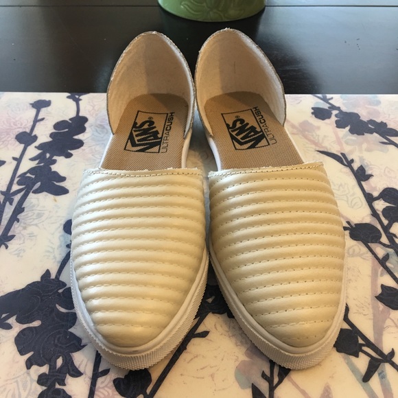 Vans Slip On Skimmer Moto Leather Birch Women’s - Picture 2 of 8